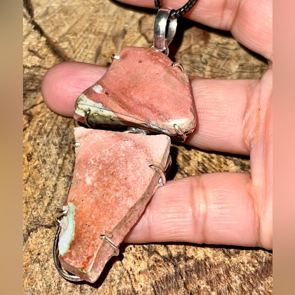 Large Mookaite Jasper Crystal Pendant 3” - Picture 3 of 10